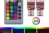 LED RGB gabarit chiroqlar uchun lampalar to'plami Т10, 2 dona