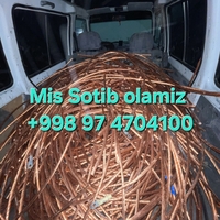 Mis. Latun. Bronza. Мидь olamiz
Har xil Turdagi Kabel adxodlar kusok kabil lar bulsa ol