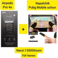 Airpods pro 4s fonarikli Aksiya !  Bonusga Pubg mobile uchun napalchik
