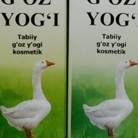 Gʻoz yogʻi Tabiiy g'oz y'ogi kosmetik