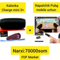 Kalonka Charge mini 3+ Aksiya !  Bonusga Pubg mobile uchun napalchik